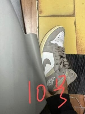 0_hdsavephotos-1-18 No. 10Jordan Air Jordan 1 mid "linen" linen cream mid-top retro basketball shoes men's light bone