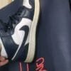 No. 11Jordan Air Jordan 1 Obsidian leather comfortable and versatile mid-top retro basketball shoes men's obsidian