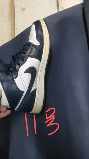 0_hdsavephotos-1-19 No. 11Jordan Air Jordan 1 Obsidian leather comfortable and versatile mid-top retro basketball shoes men's obsidian