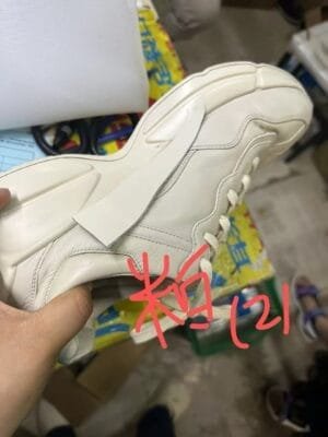 0_hdsavephotos-1-7 GUCCI Rhyton classic thick sole heightening non-slip lightweight low-top dad shoes for men beige