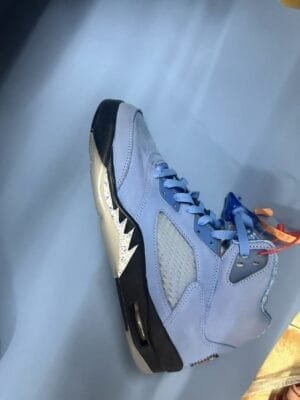 0_hdsavephotos-11 Jordan Air Jordan 5 "UNC" Trendy High Top Retro Basketball Shoes Men's North Carolina Blue