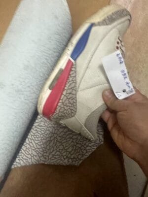 0_hdsavephotos-8 Jordan Air Jordan 3 Retro International Flight Anti-kick Low-top Children's Basketball Shoes White Red Blue Youth