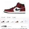 screenshot-7 Jordan Air Jordan 1 mid gym red comfortable and lightweight mid-top retro basketball shoes unisex black and red