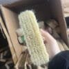 Wooden handle bristle shoe polish brush