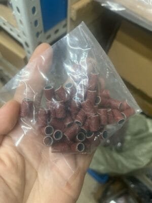 img_9983 Sandpaper ring for electric grinding, large/small size, 100 pieces/pack + 2 matching electric grinding rods