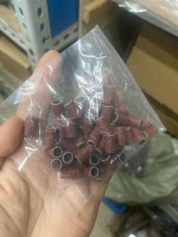 img_9983 Sandpaper ring for electric grinding, large/small size, 100 pieces/pack + 2 matching electric grinding rods